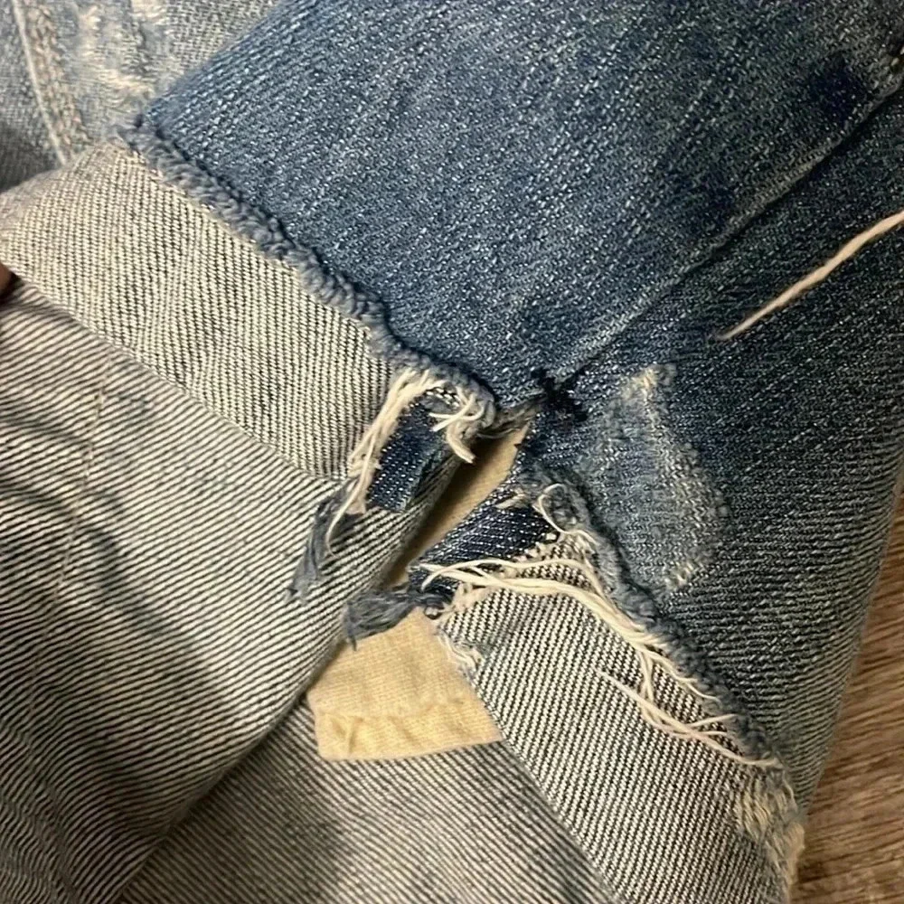 Kancan distressed denim jean blue shorts size 26